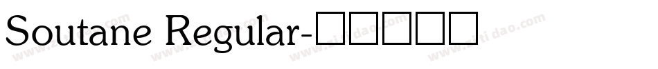 Soutane Regular字体转换